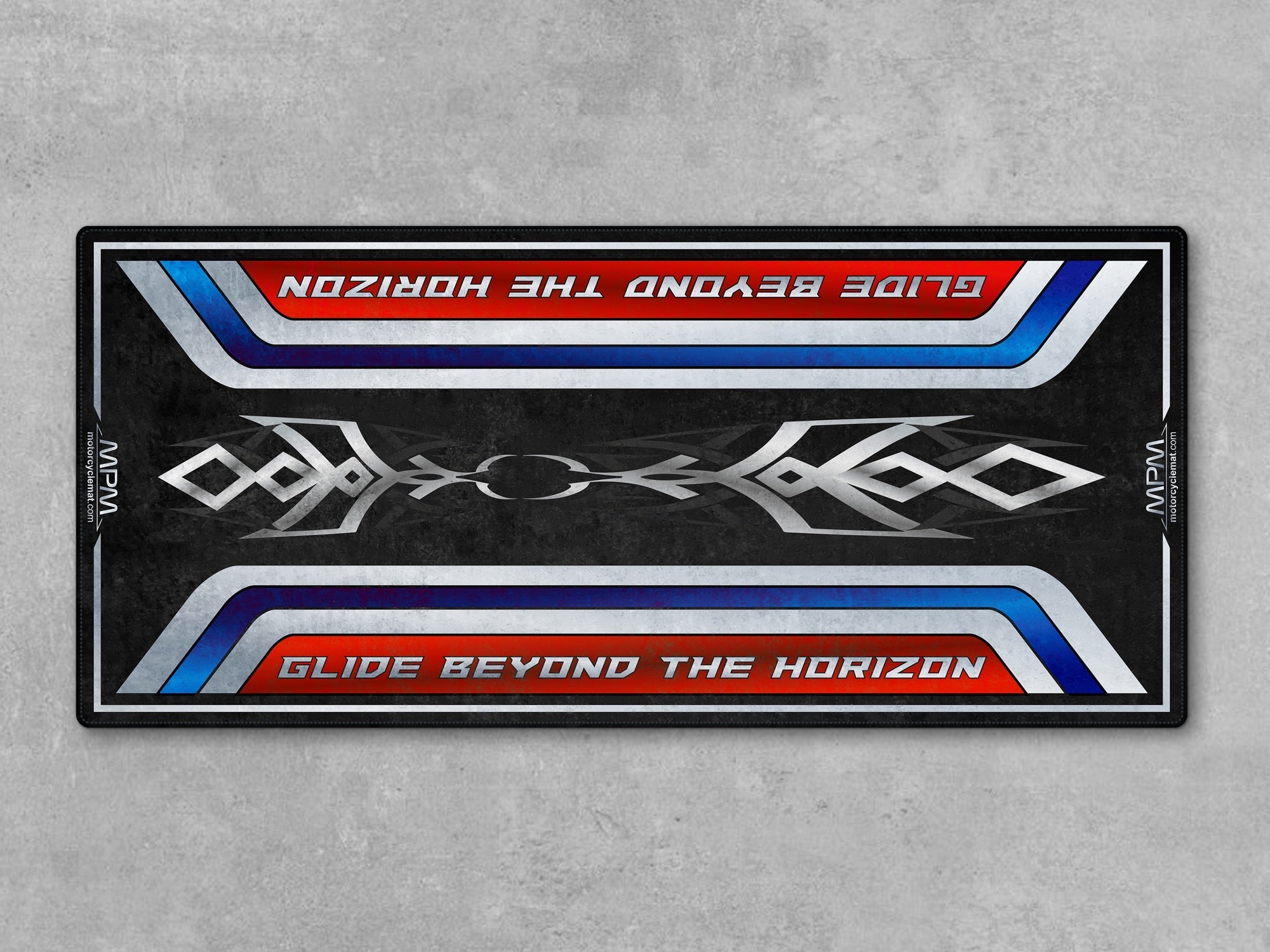MPM Motorcycle Mat for Cruiser Motorcycle "Glide Beyond The Horizon" - MM4286