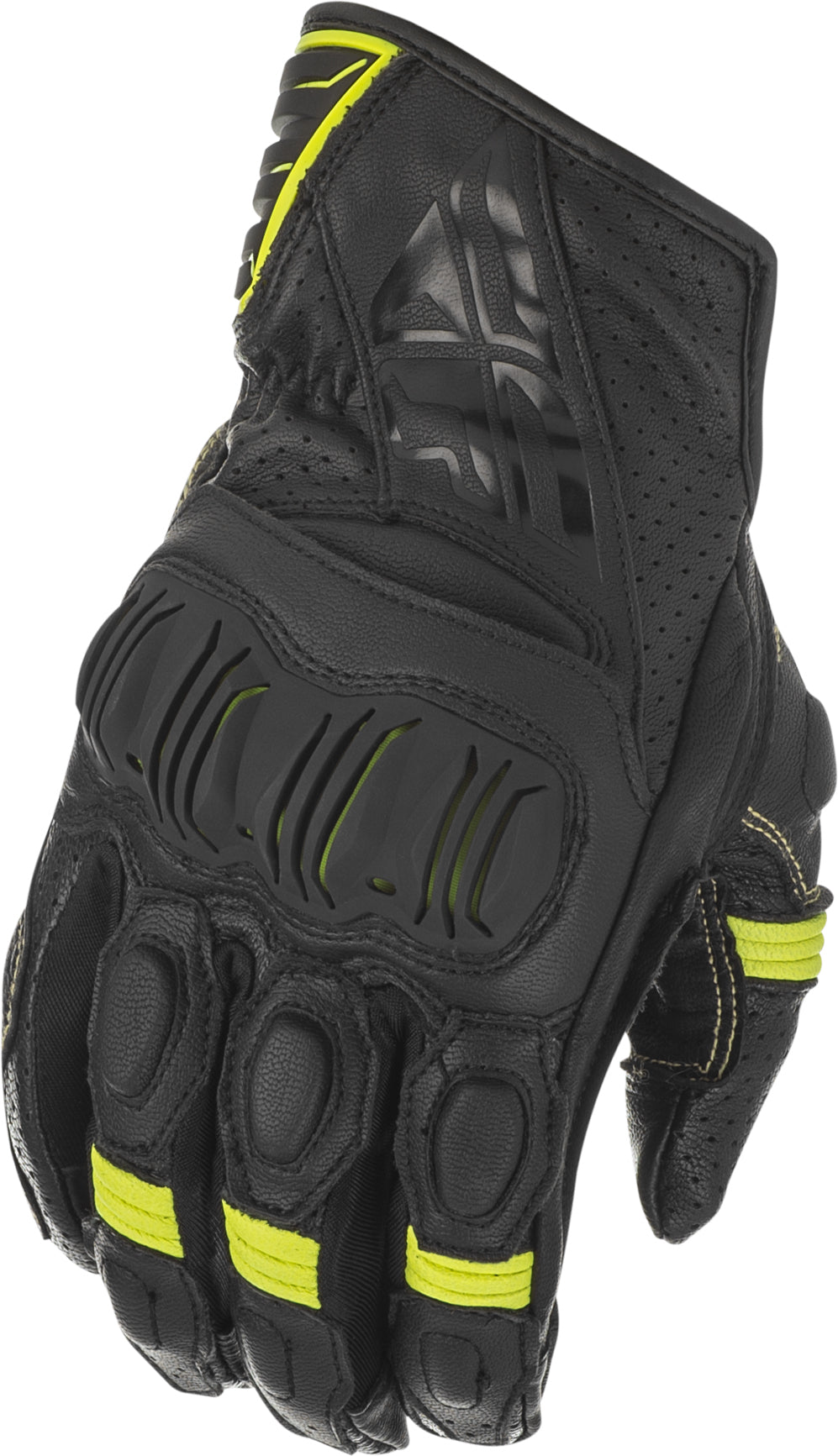 Fly Racing Brawler Gloves Black/Hi-Vis 2x 476-20912X