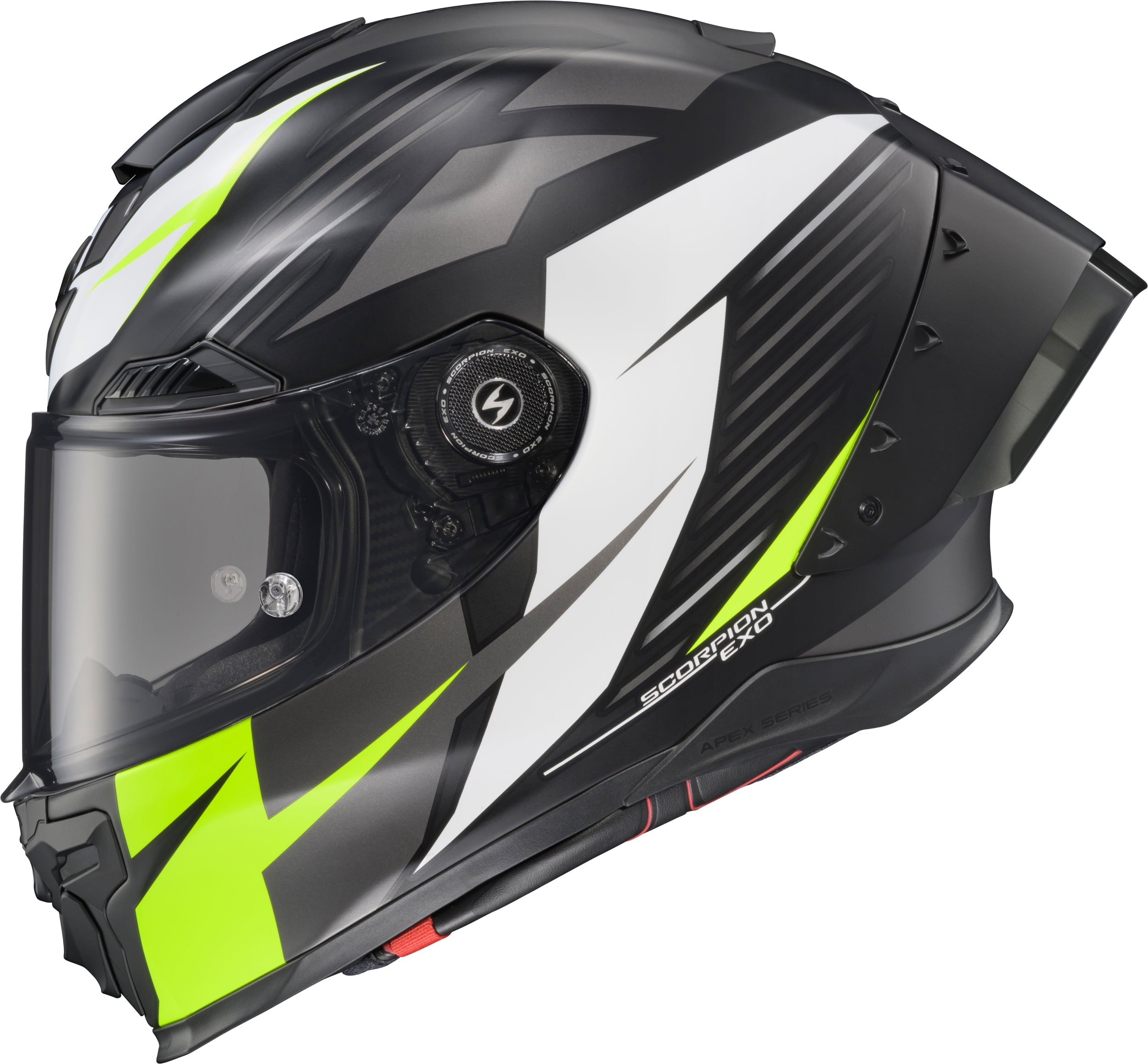 Apex Exo-Warp Full Face Helmet Dilithium Blk/Whit/Hi-Vis Sm