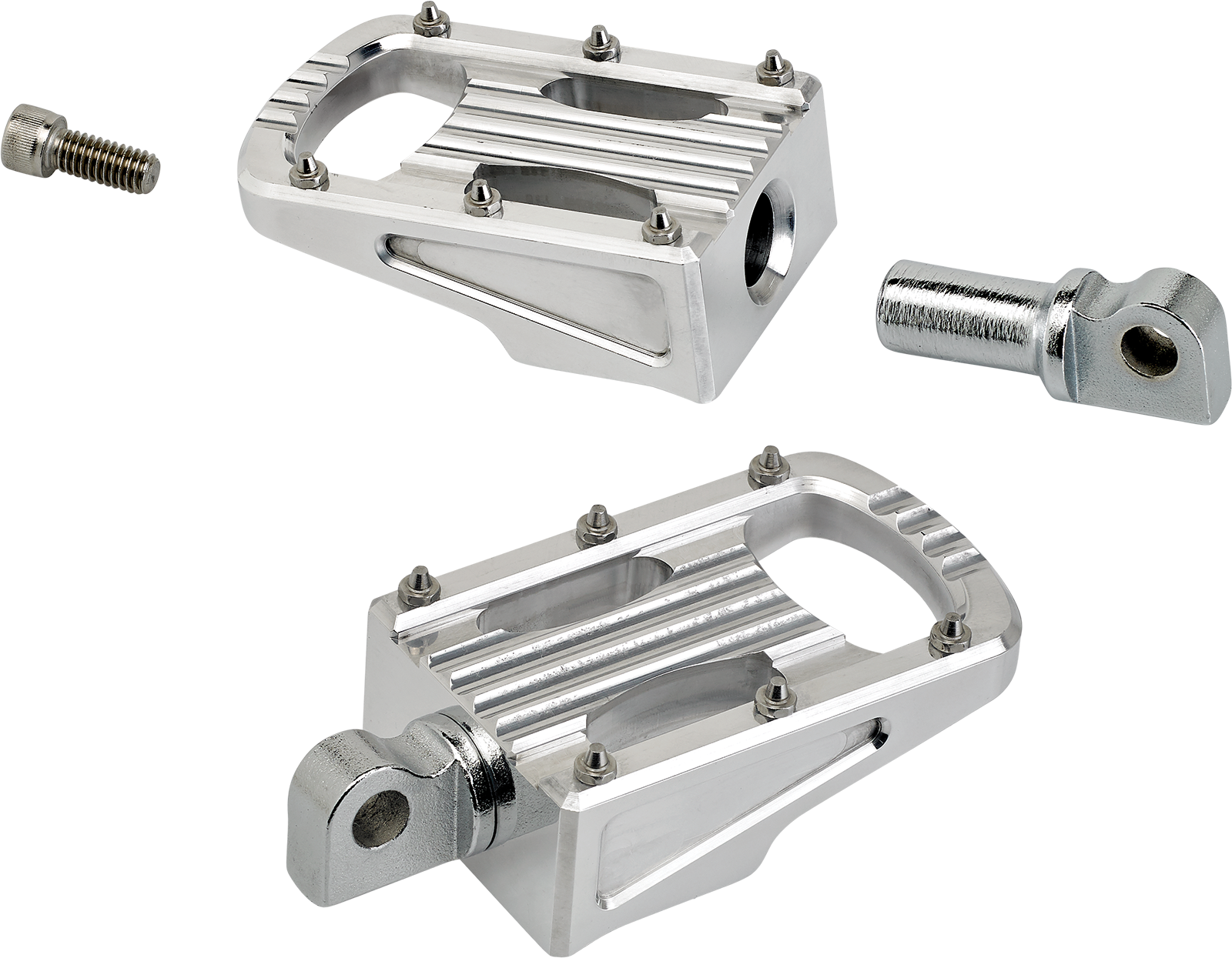 BILTWELL Punisher Footpeg - Classic - Polished 7005-303-01