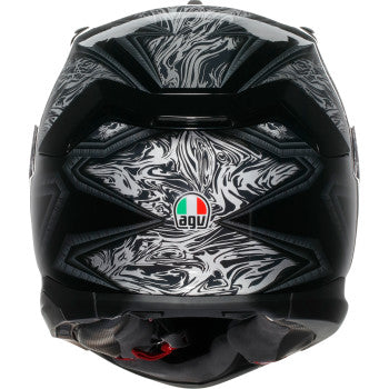 AGV K7 Helmet - Damascus - Black/Silver - Medium 0101-17973