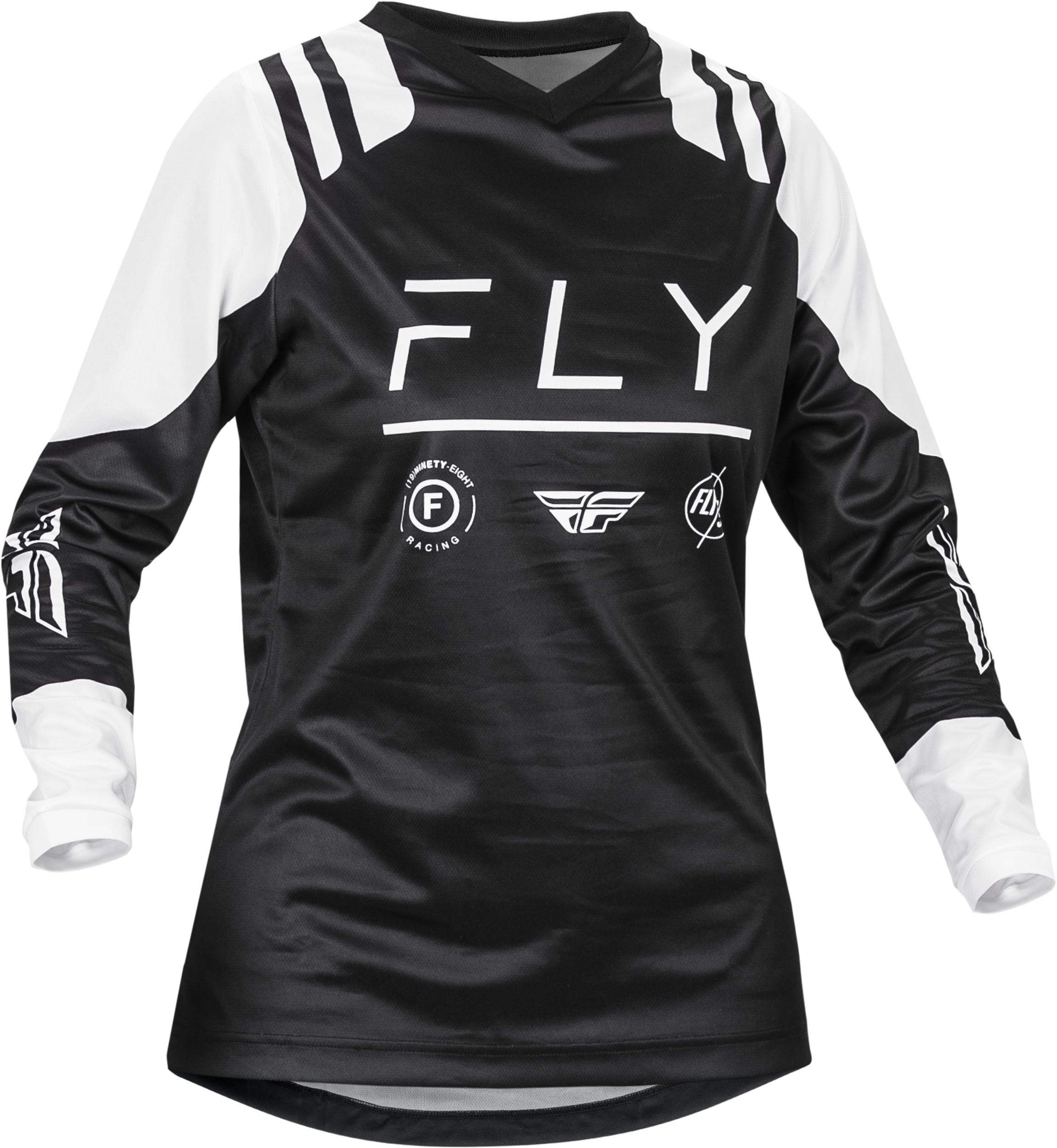 Fly Racing Women'S F-16 Jersey Black/White Xl 377-822X