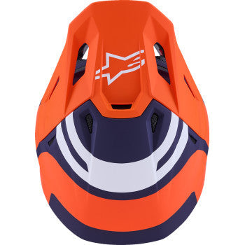 ALPINESTARS SM7 Helmet - Core - Matte Orange/Blue - 2XL 8301826-408-XXL