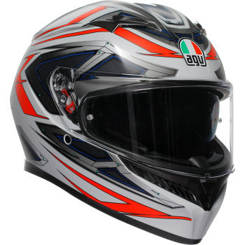 AGV K3 Helmet - Space - Matte White/Red Fluo - Small 2118381004-020-S