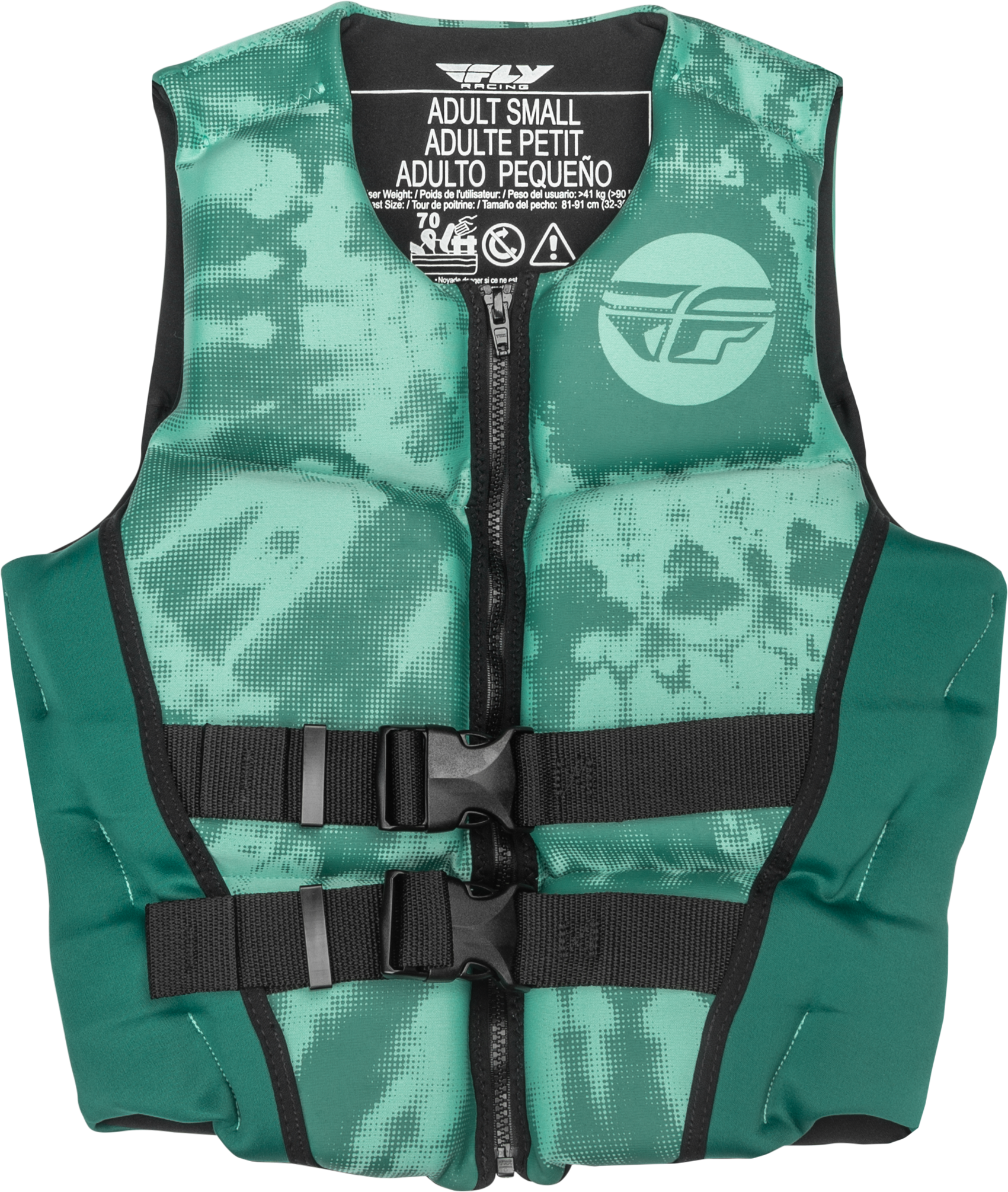 Fly Racing Wmn'S Neoprene Flotation Vest Dark Teal/Light Teal Md 221-30421M