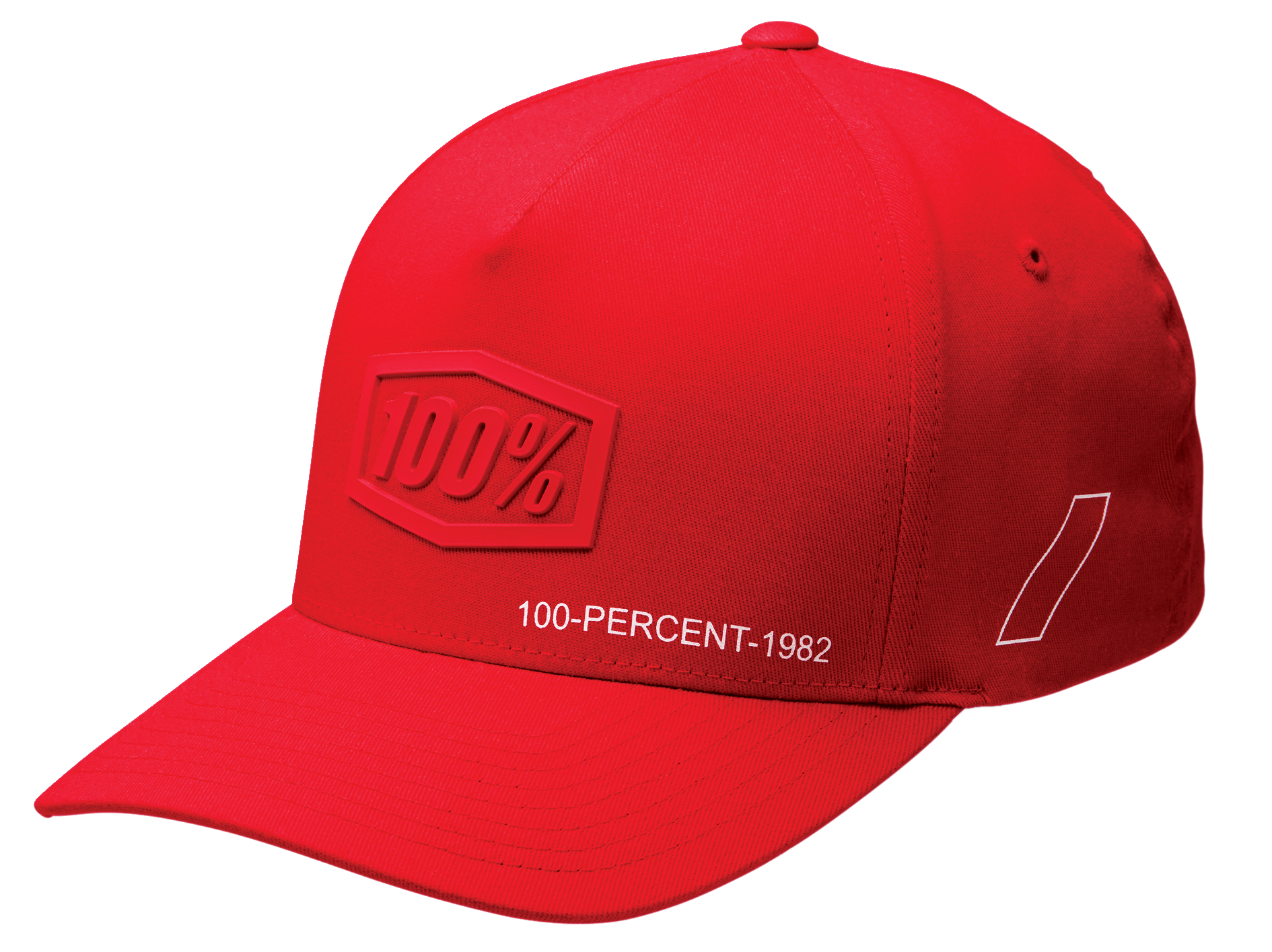 100% Shadow Flexfit® Hat - Red - Small/Medium 20043-00010