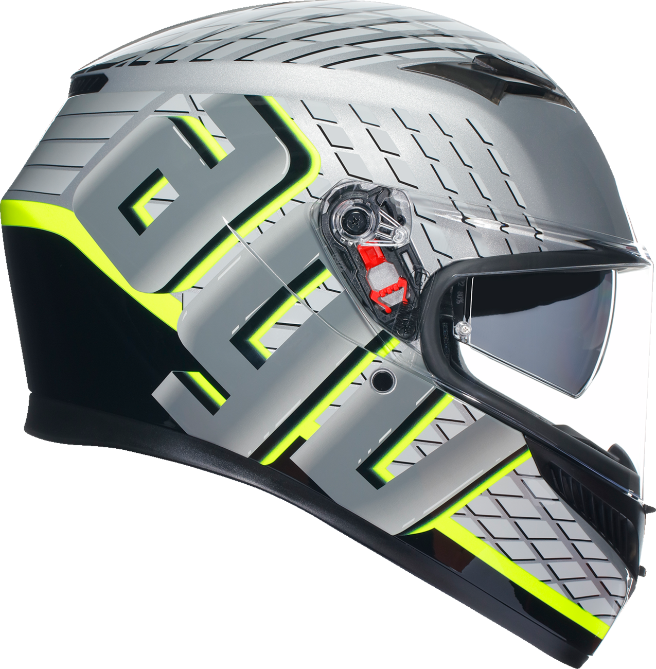 AGV K3 Helmet - Fortify - Gray/Black/Yellow Fluo - Small 2118381004011S