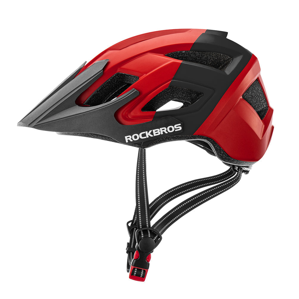 ROCKBROS Adult-Men-Women Mountain Road Bicycle Bike Helmet Replacement Pads Detachable Visor, Red