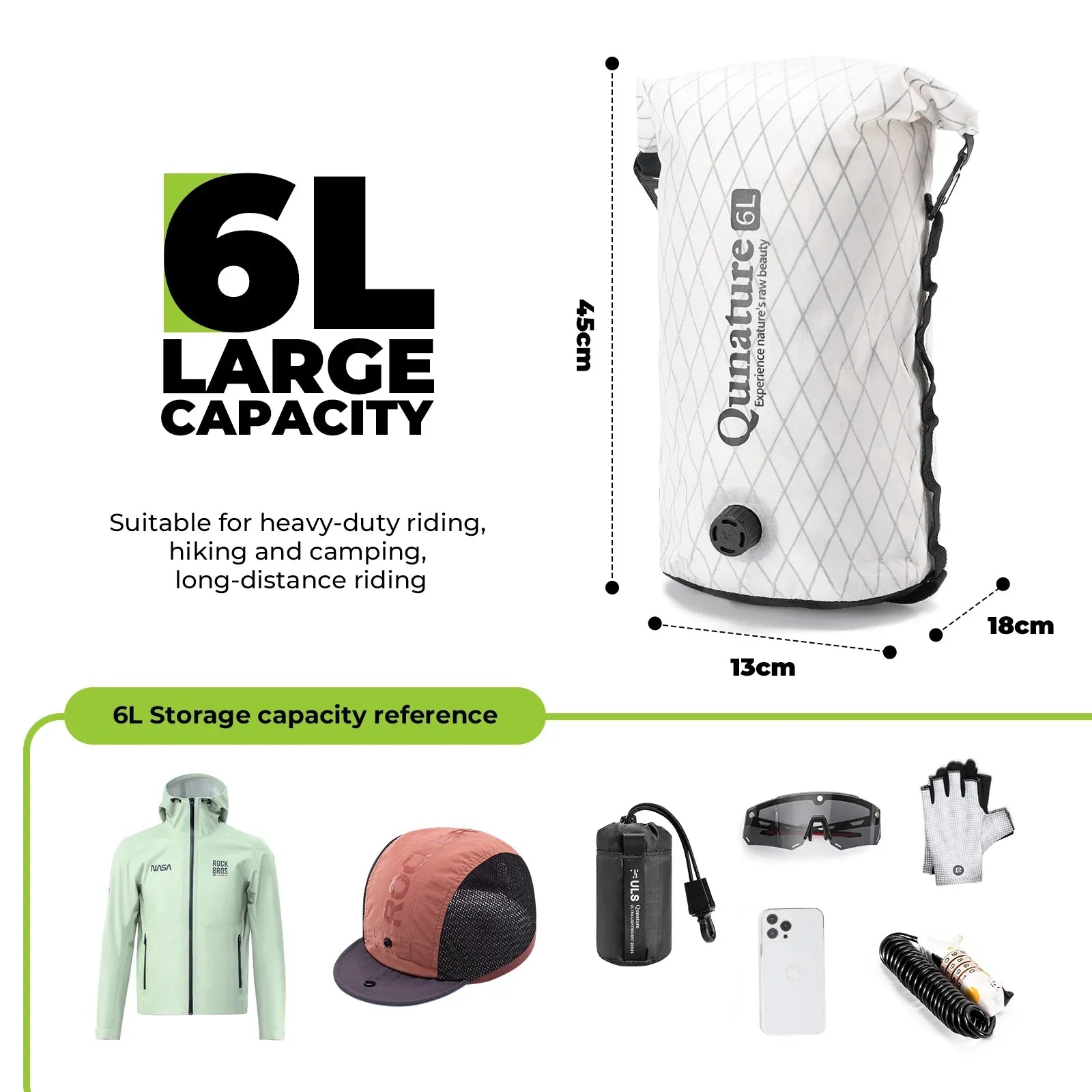 Bikepacking Waterproof Compression Bag + Rear Rack Set