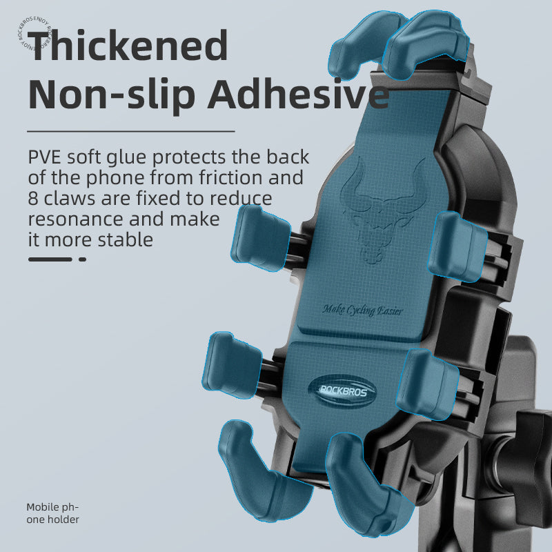 ROCKBROS Metal Bicycle Phone Holder - Universal Shockproof Mount