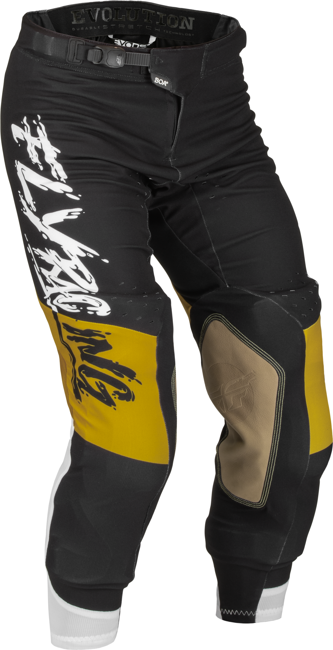 Fly Racing Evolution Dst L.E. Brazen Pants White/Gold/Black Sz 30 376-13430
