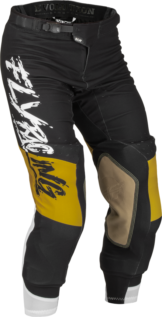 Fly Racing Evolution Dst L.E. Brazen Pants White/Gold/Black Sz 36 376-13436