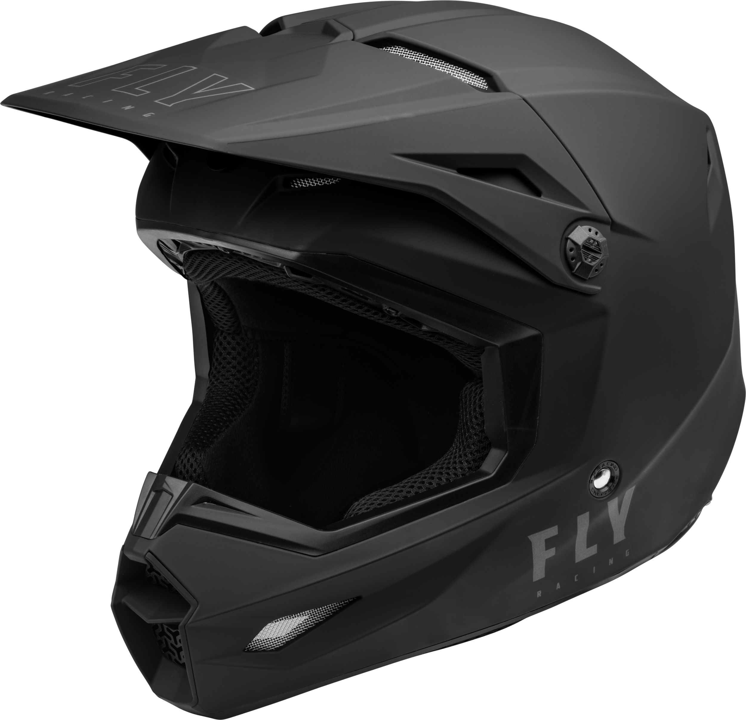 Fly Racing Kinetic Solid Helmet Matte Black Xs 73-3471XS
