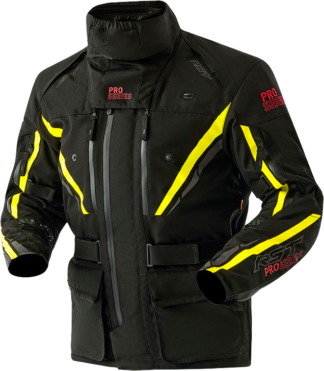 RST Ps Paragon D3o Jacket Black/Flo Yellow Textile Sm 556-3657140