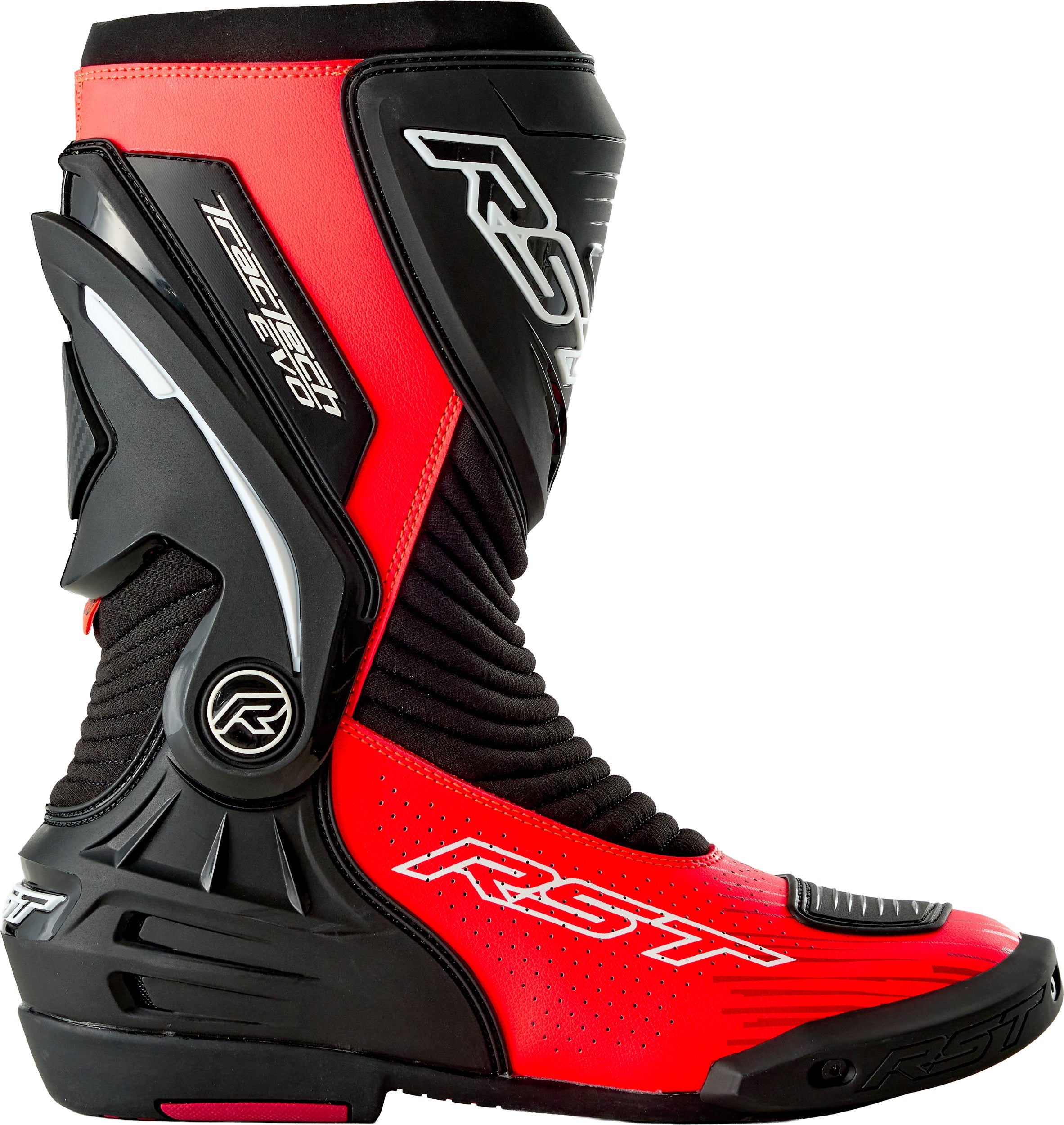 IN STOCK RST Tractech Evo D3o Boot Black/Flo Red 12 556-3700346
