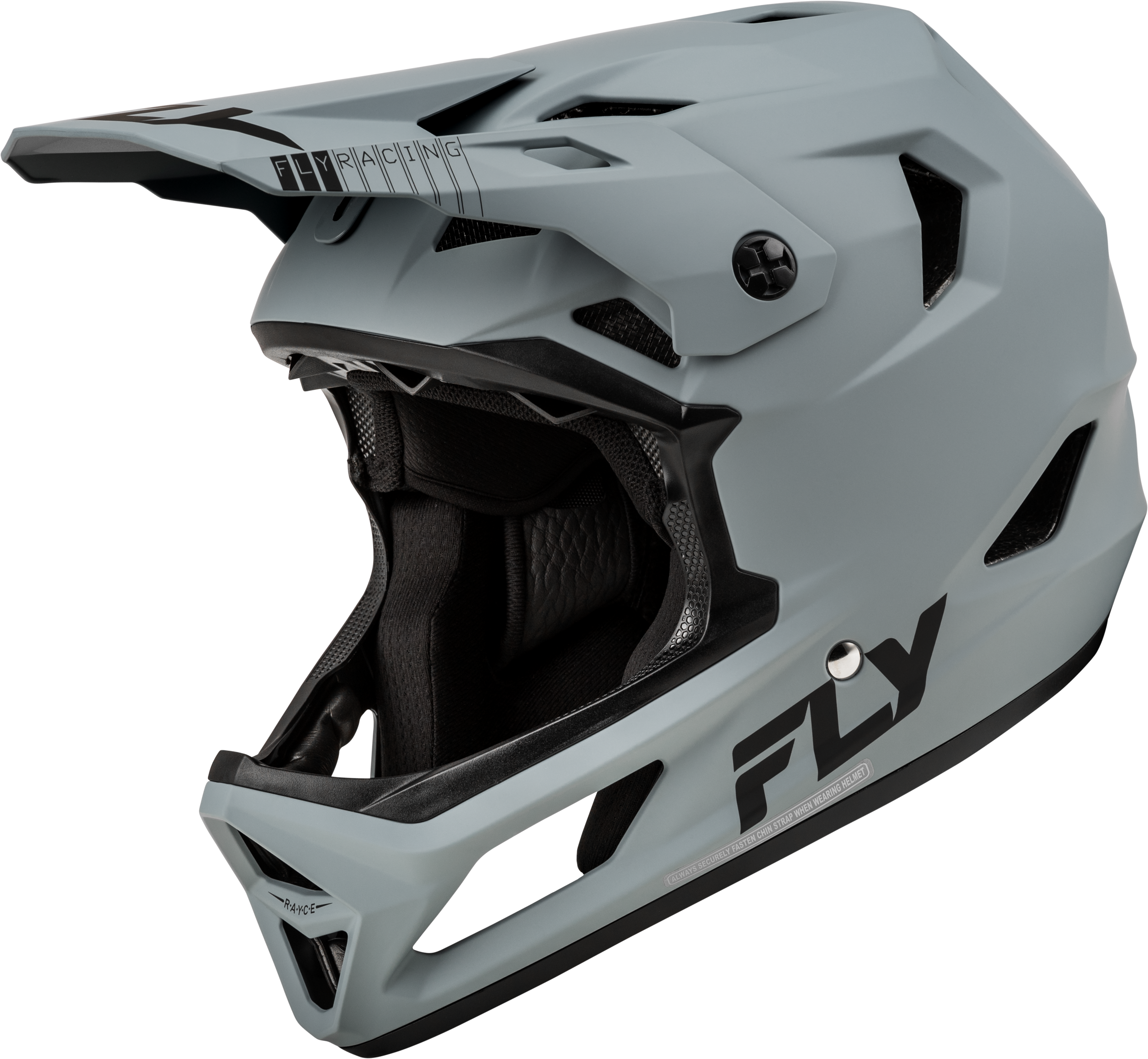 Fly Racing Rayce Bicycle Helmet Matte Grey Lg 73-3614L