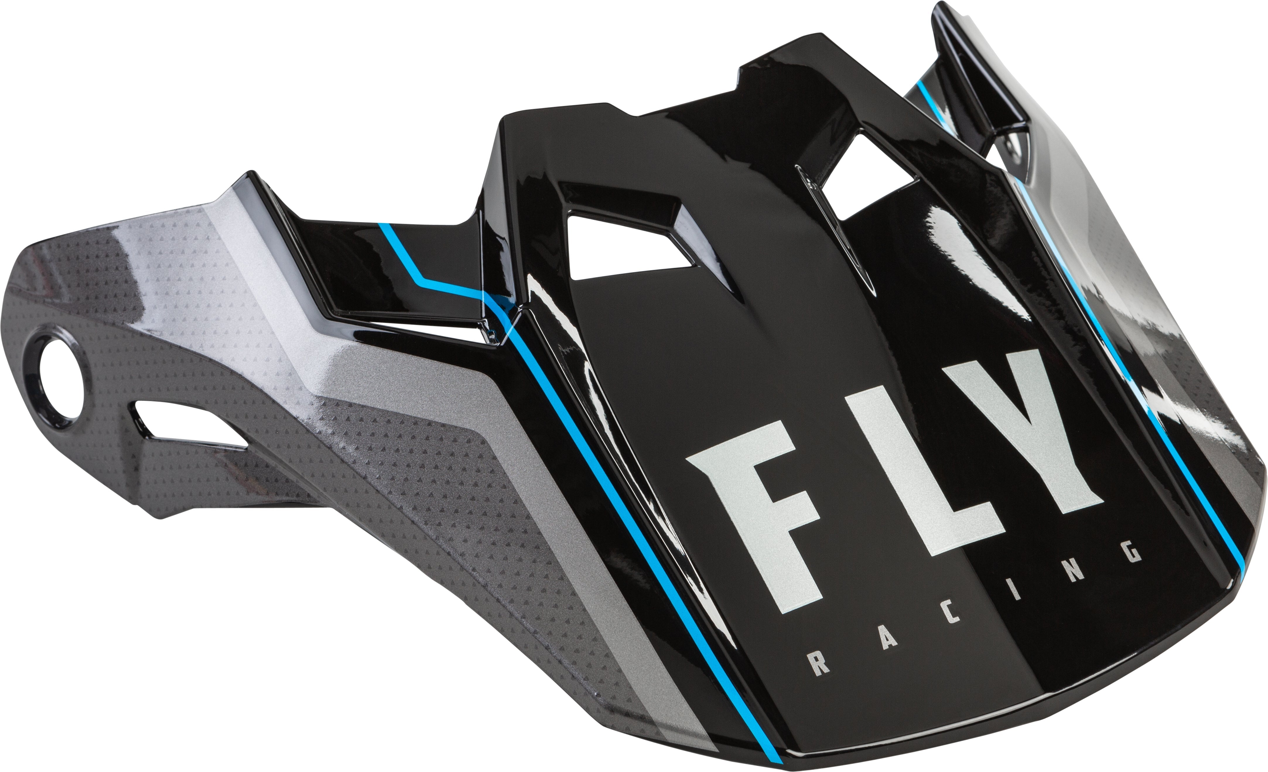 Fly Racing Formula Carbon Axon Helmet Visor Black/Grey/Blue Xl-2x 73-4724L