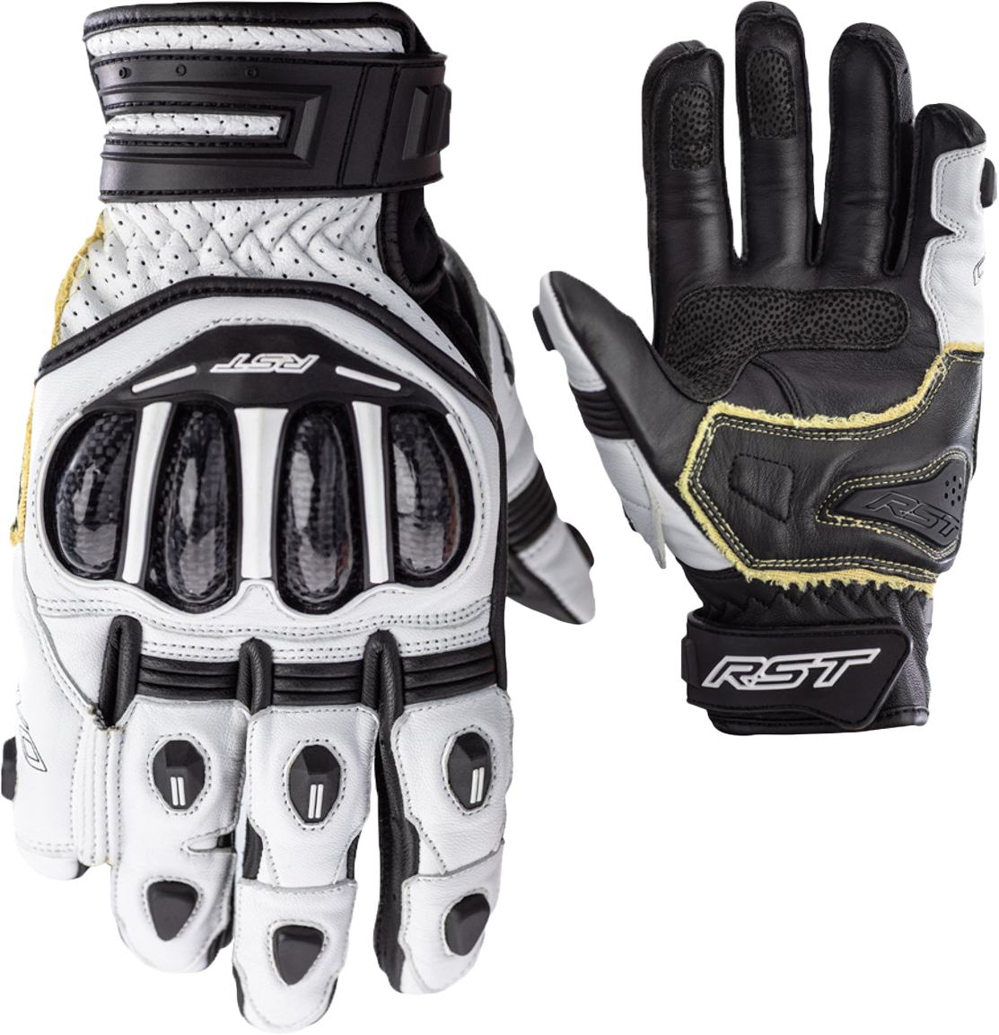 RST Tractech Evo 4 Short Ce Glove White/White/Black 2xl 556-2667112