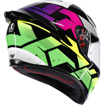 AGV Helmet K1 S Punkpulse Black/Purple/Lime 2x 2118394018-071-XXL