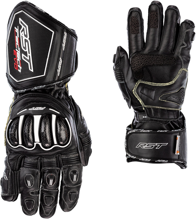 RST Womens Tractech Evo 4 Ce Glove Black Leather Lg 556-3495008
