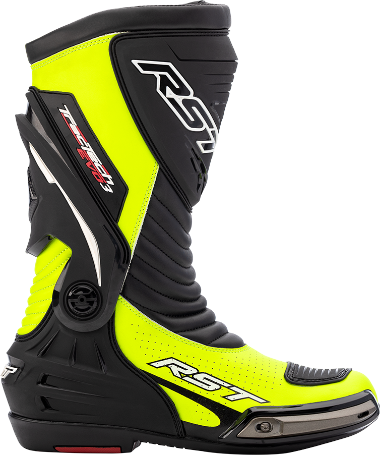 RST Tractech Evo Iii Sport Ce Boot Flo Yellow / Black  Sz 9 556-2101542