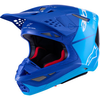 ALPINESTARS Supertech M10 Helmet - Flood - MIPS® - Blue/Black Carbon - XS 8301023-7282-XS