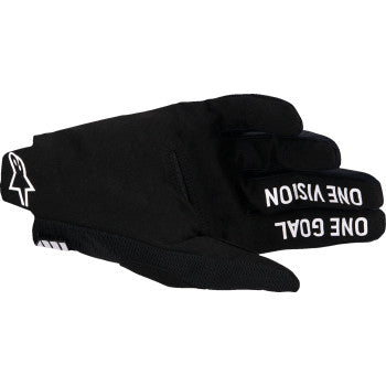 ALPINESTARS Radar Pro Gloves - Black/White - 2XL 3560325-12-2X
