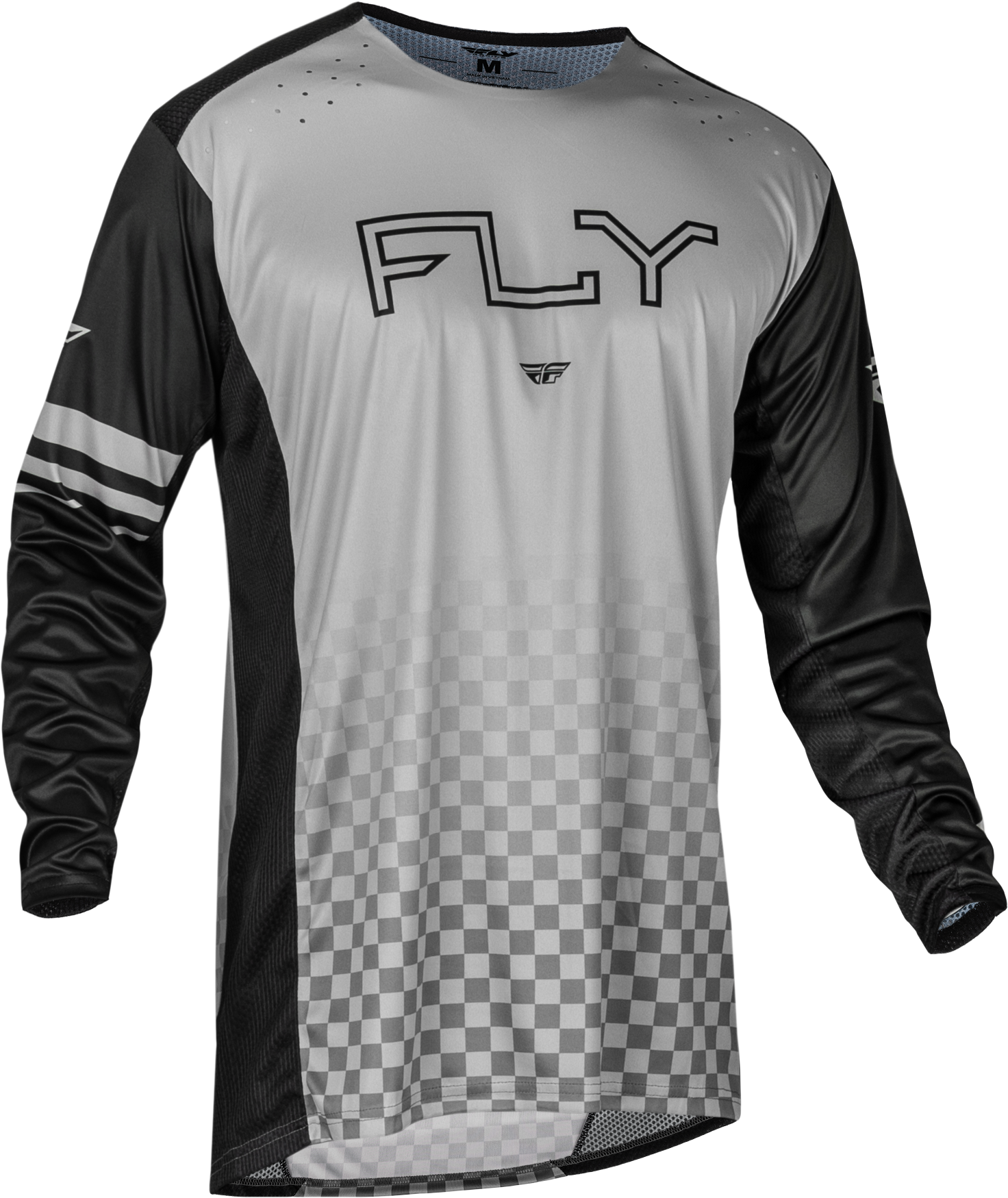 Fly Racing Rayce Bicycle Jersey Black/Grey Md 377-051M