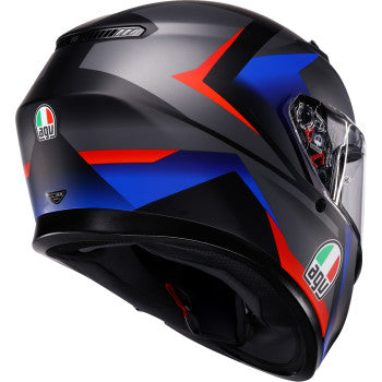 AGV Helmet K3 Striga Matte Black/Blue/Red Lg 2118381004-024-L
