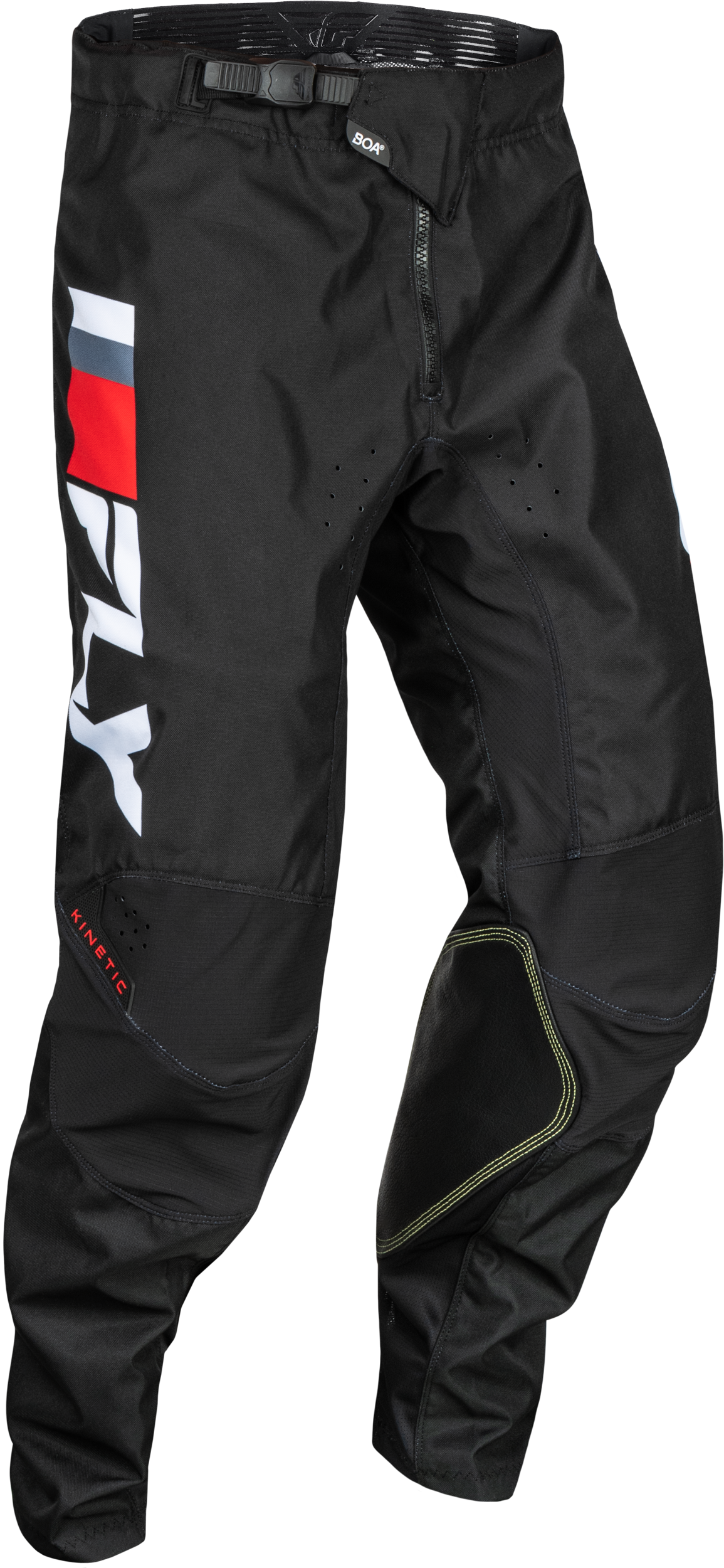 Fly Racing Youth Kinetic Prix Pants Red/Grey/White Sz 26 377-43226