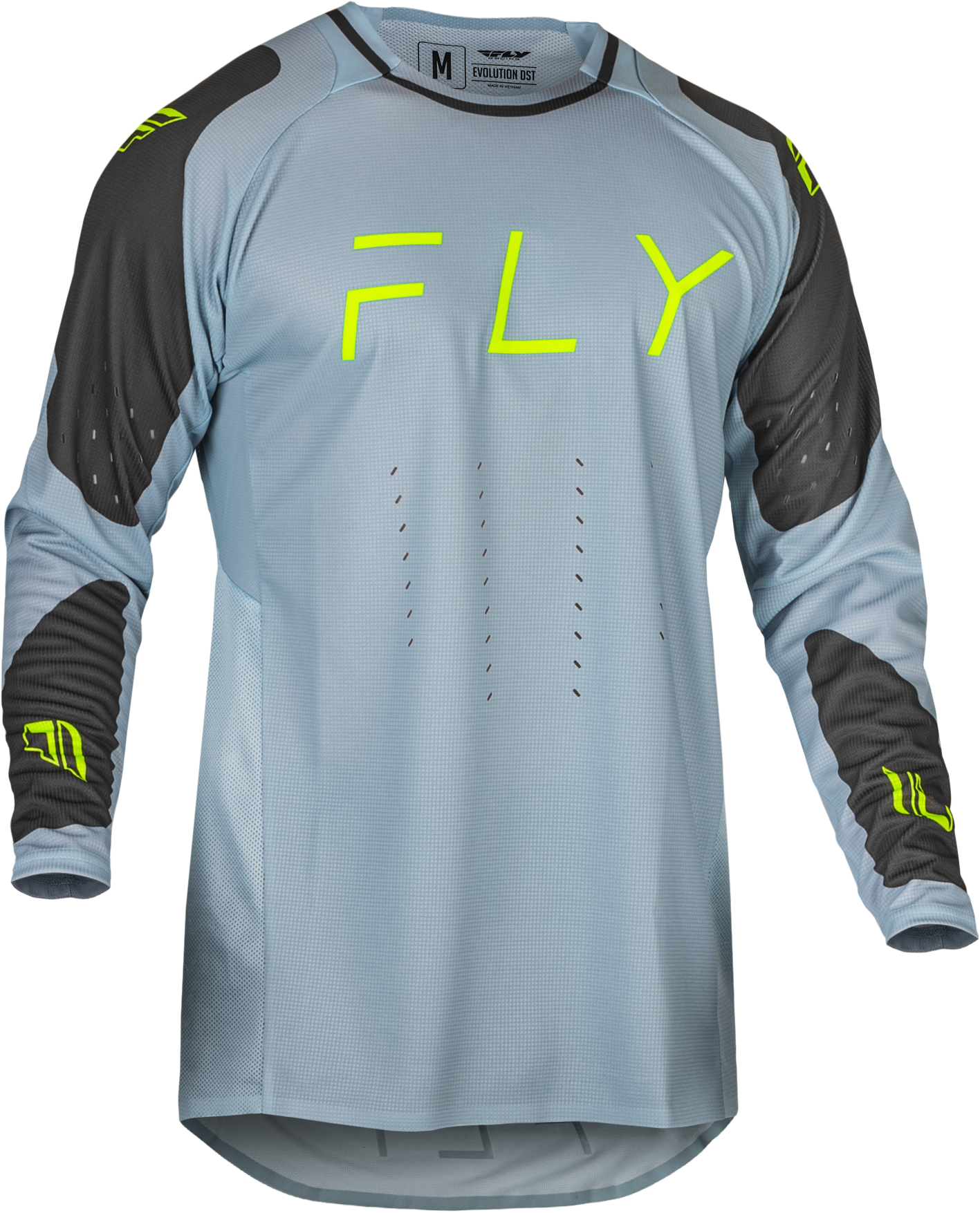 Fly Racing Evolution Dst Jersey Ice Grey/Char/Neon Green 2x 377-1212X