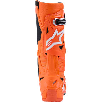ALPINESTARS Tech 10 Supervented Boots - Fluorescent Orange/Black/White - US 10 / EU 44.5 2010520-4512-10
