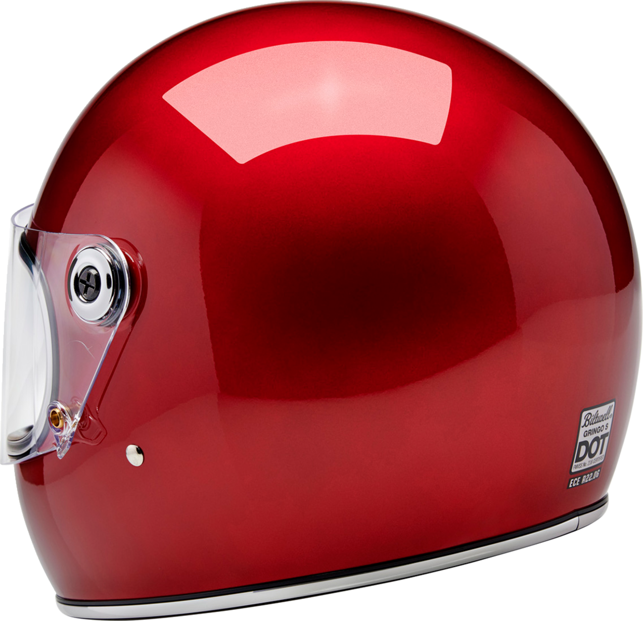 BILTWELL Gringo S Helmet - Metallic Cherry Red - Small 1003-351-502