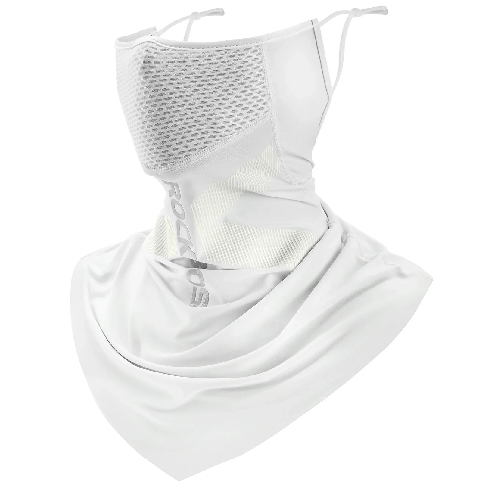 ROCKBROS Cooling Neck Gaiter with Ear Loops – Breathable Summer Face Cover for Cycling Fishing