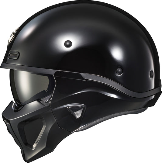 Covert X Open-Face Helmet Gloss Black Lg