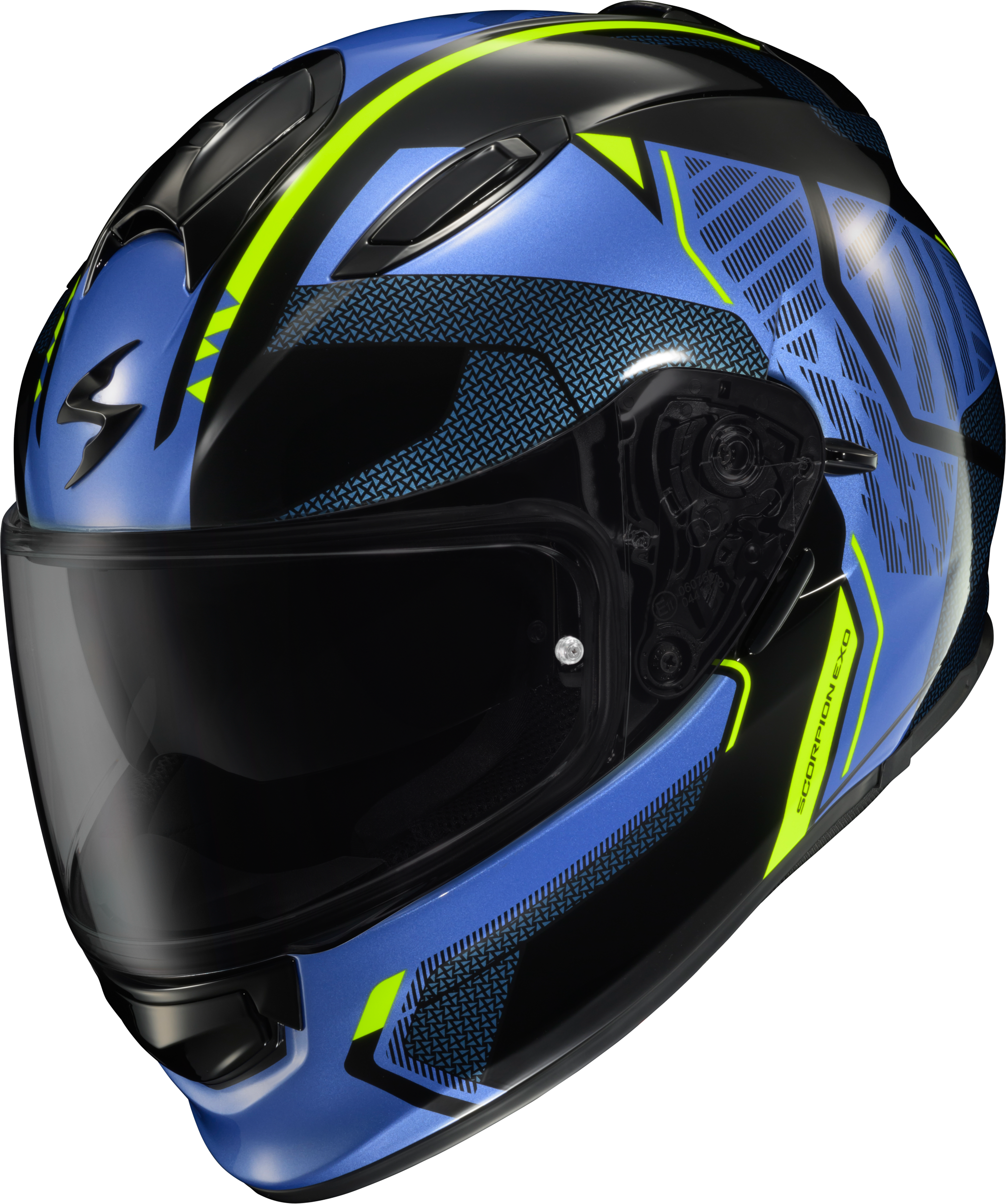 Ryzer Full-Face Helmet Switch Blue/Hi-Viz Sm