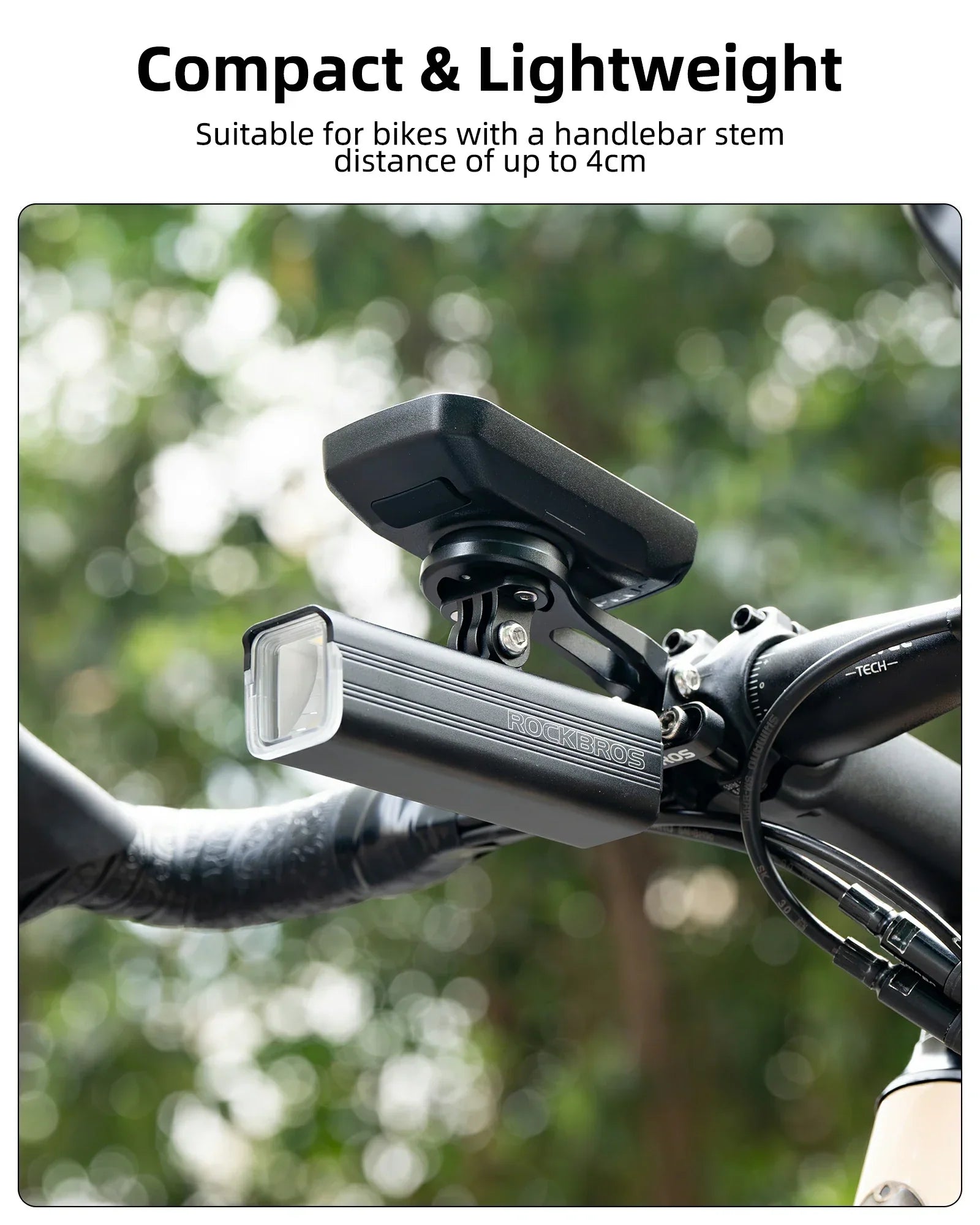 Bike Computer Mount Out-Front Aluminum Integrated
