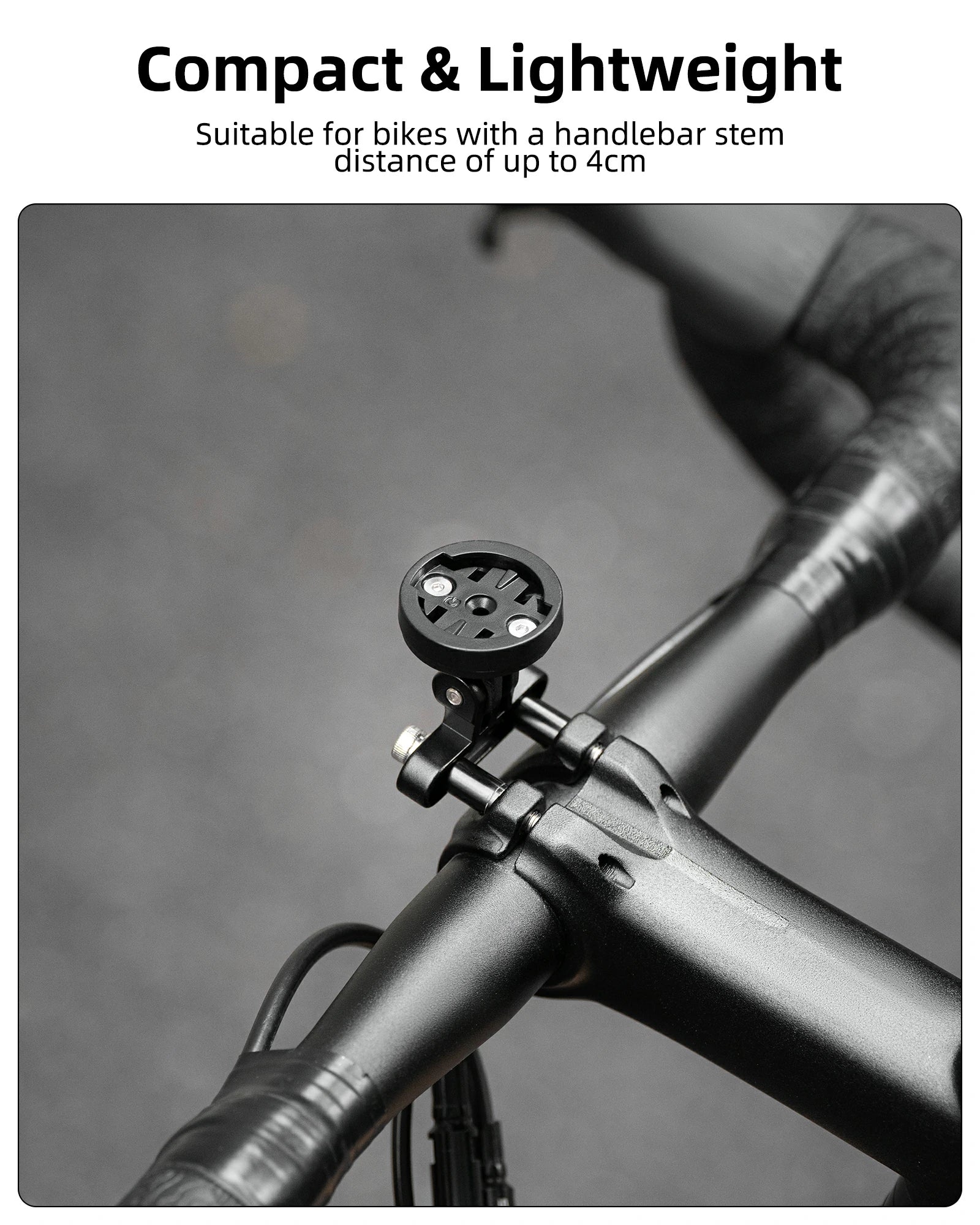 Bike Computer Mount Out-Front Aluminum Integrated