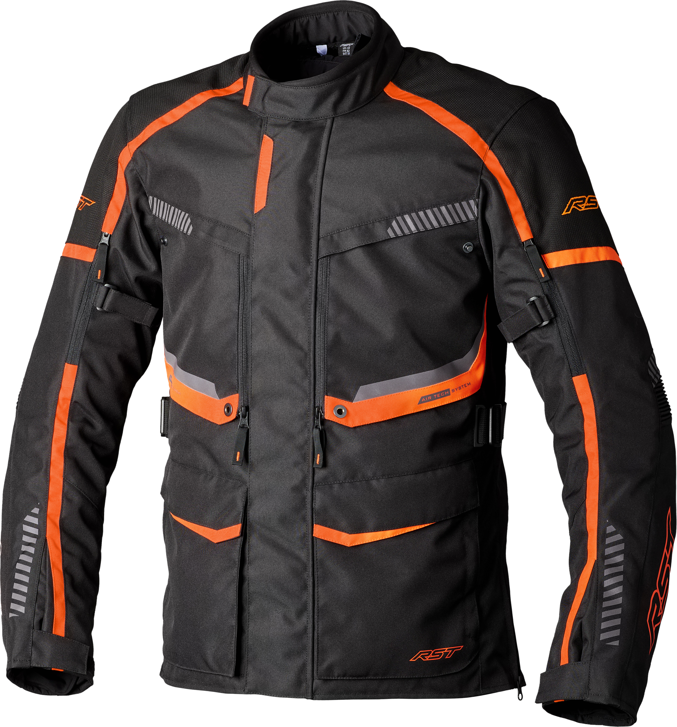 RST Maverick Evo Ce Jacket Black/Orange Textile 4xl 556-3198352
