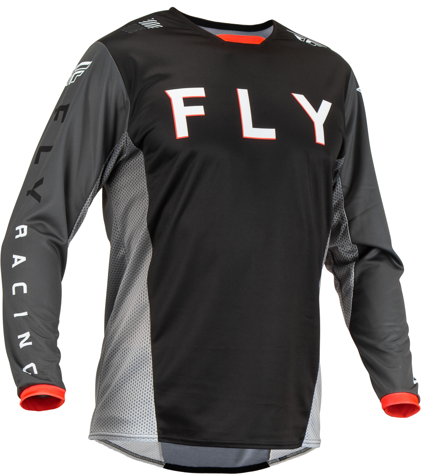 Fly Racing Kinetic Kore Jersey Black/Grey Md 376-420M