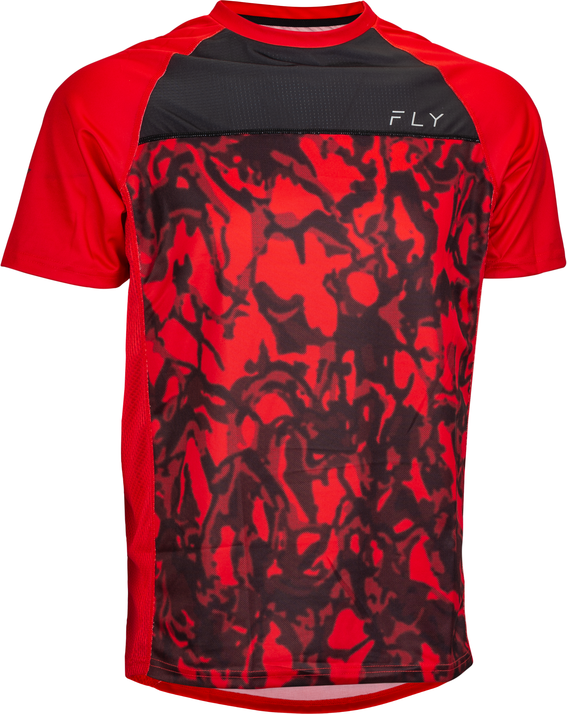 Fly Racing Super D Jersey Red Camo/Black Lg 352-8143L