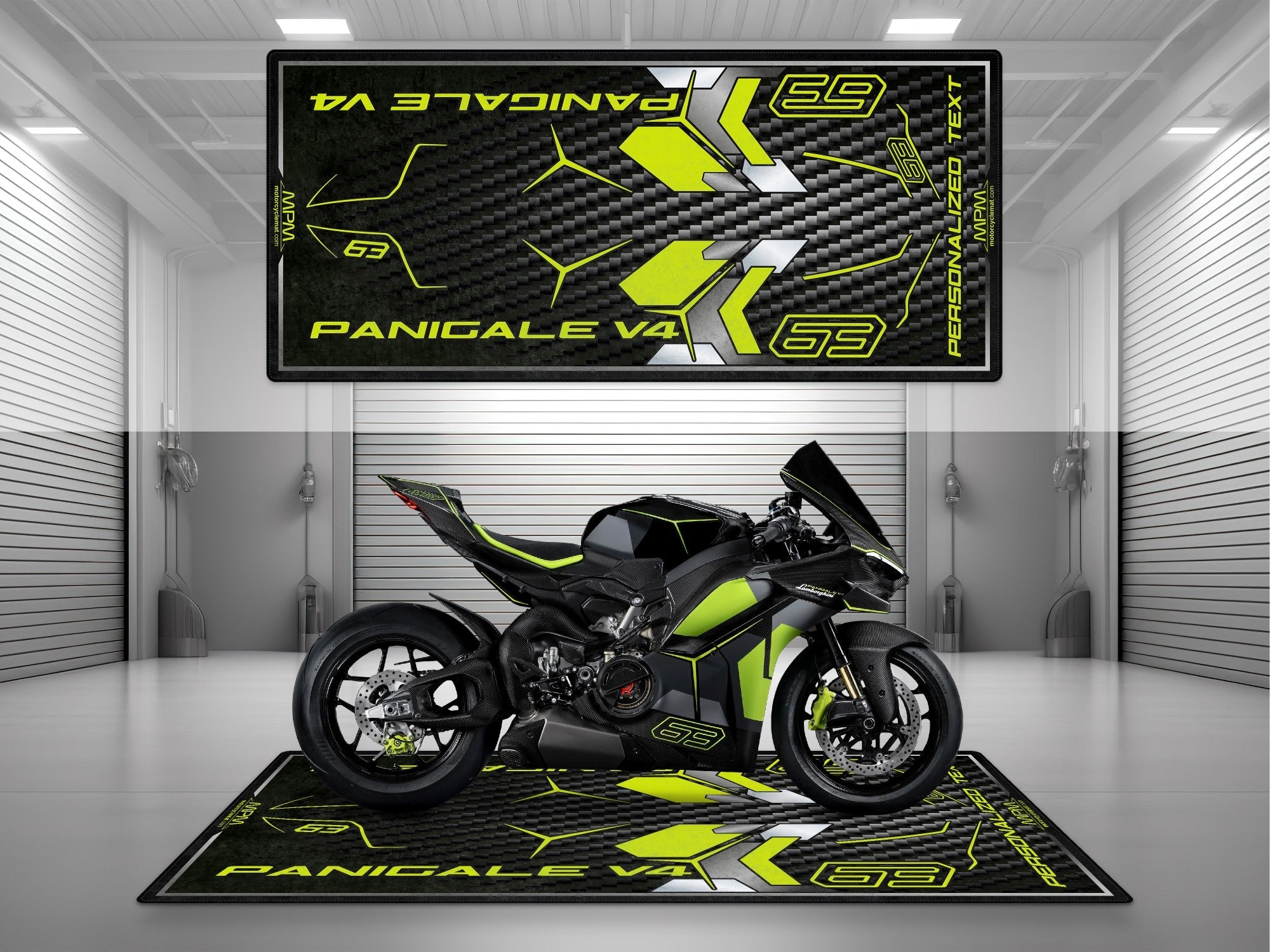 MPM Motorcycle Mat for Ducati Panigale V4 Lamborghini - MM4200