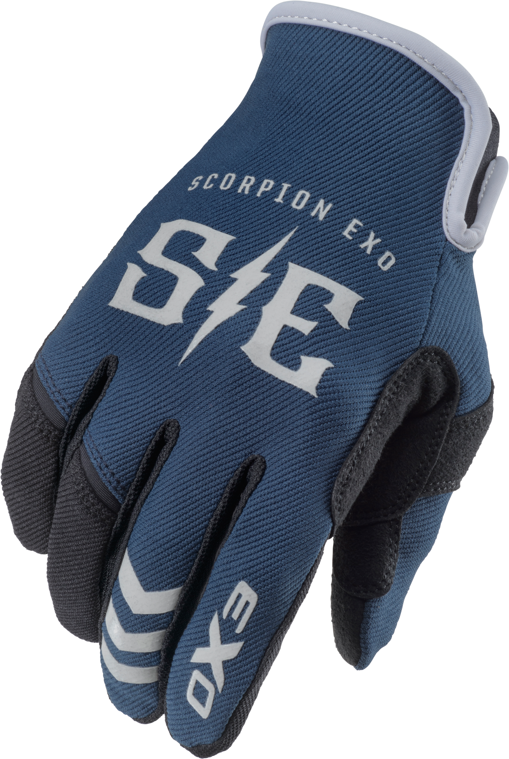 Air-Stretch Gloves Charge Blue/Grey Sm