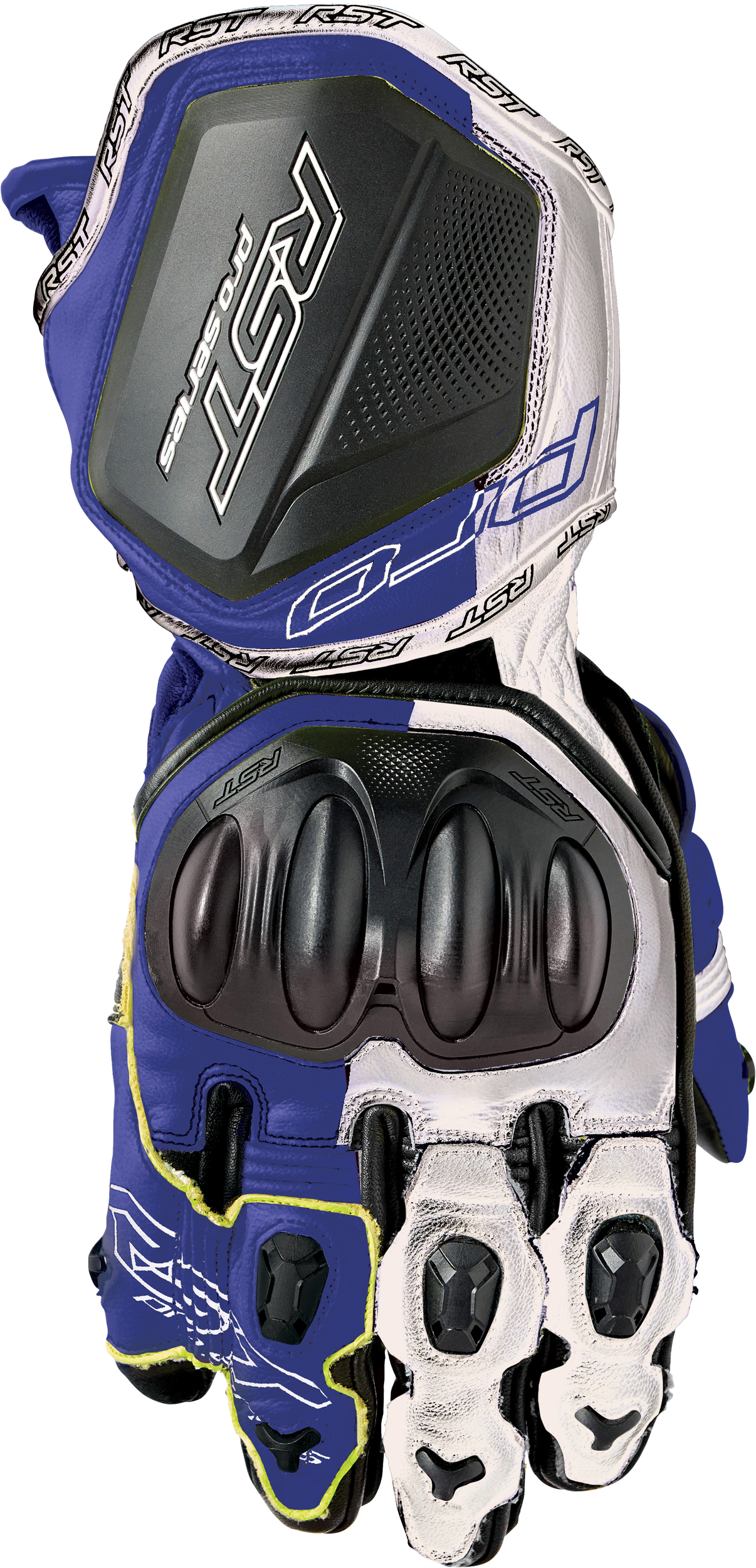 IN STOCK RST Pro Series Gp D3o Gloves White/Blue Leather Xl 556-3715111