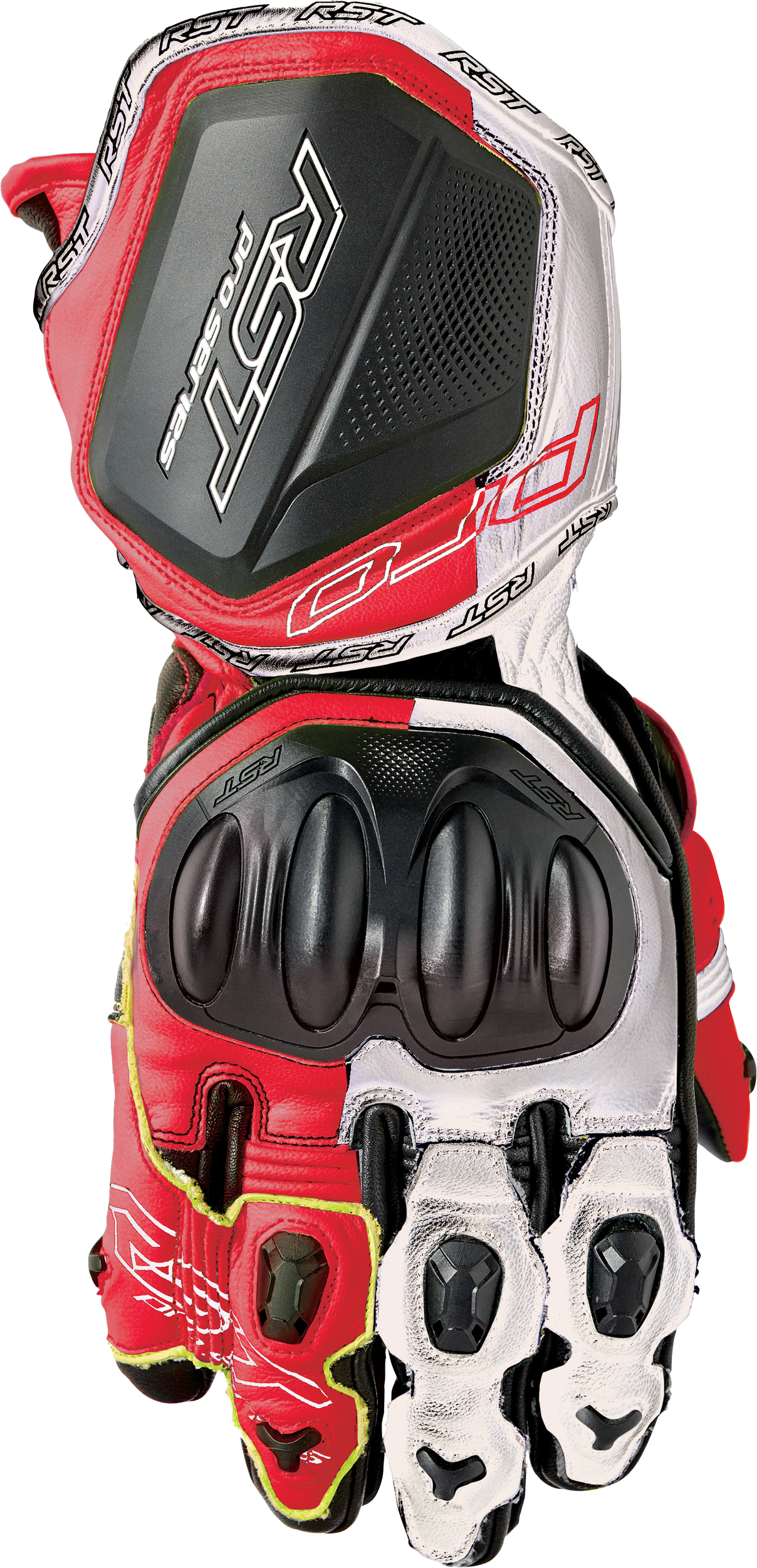 IN STOCK RST Pro Series Gp D3o Gloves White/Red Leather 2xl 556-3715512