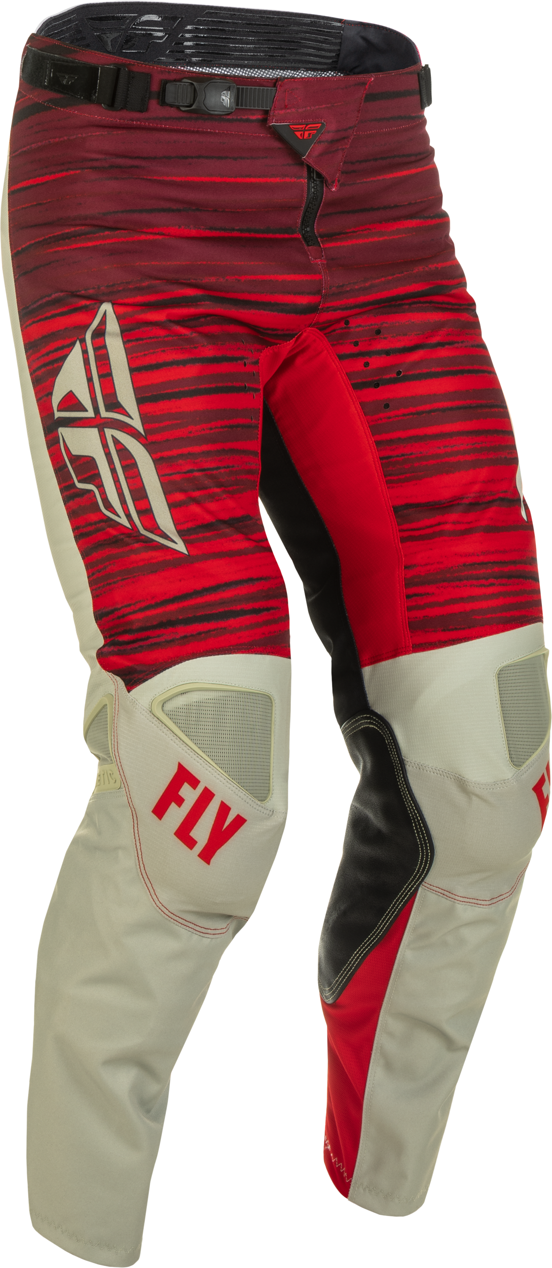 Fly Racing Kinetic Wave Pants Light Grey/Red Sz 32 375-53232
