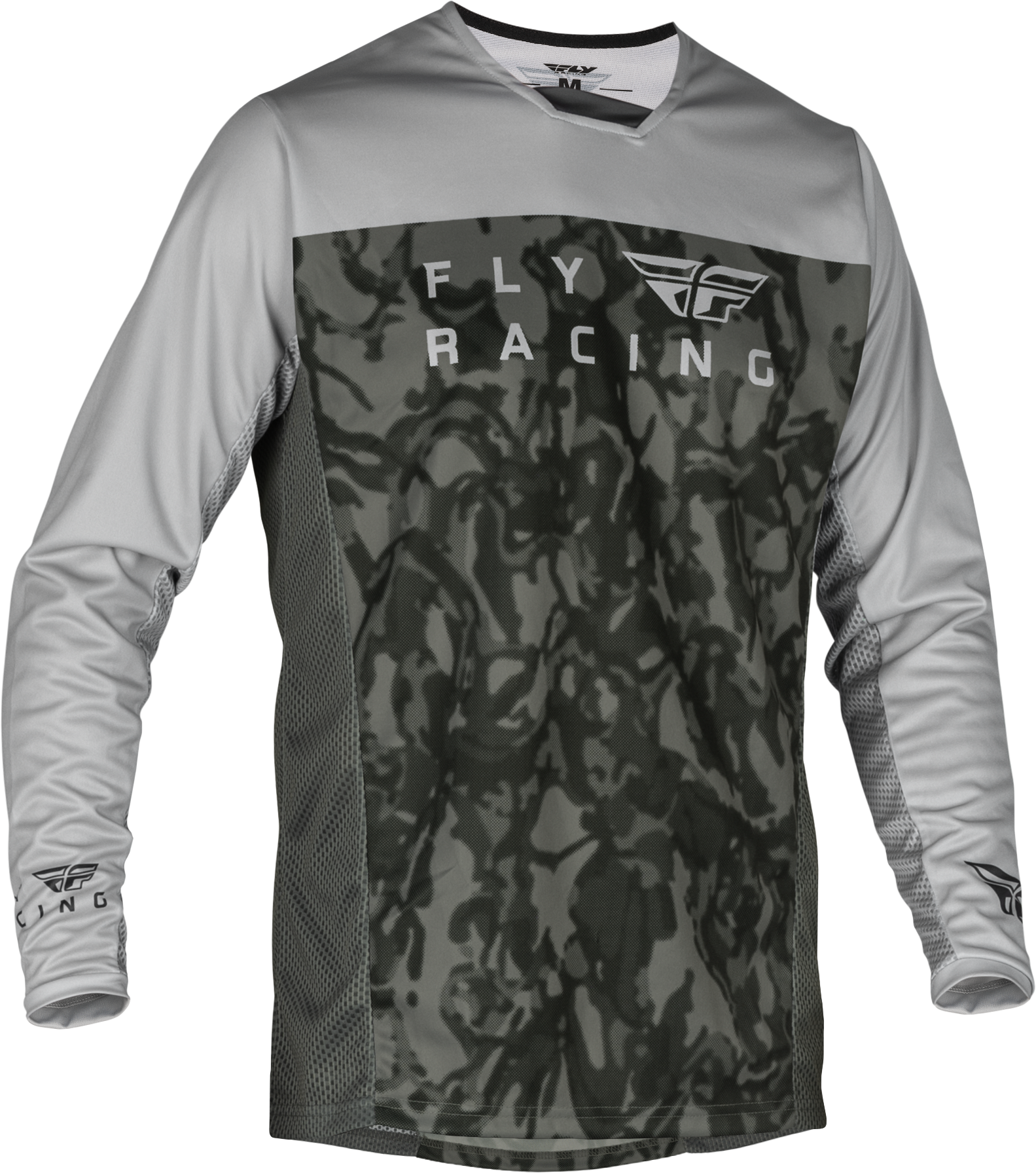 Fly Racing Radium Jersey Dark Grey Camo/Grey Md 376-052M