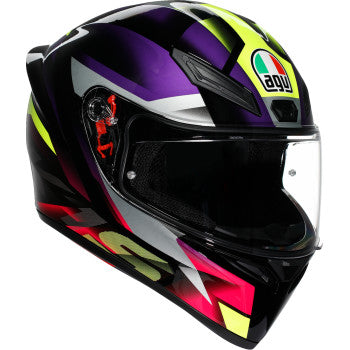 AGV K1 S Helmet - Fastlap - Black/Purple/Pink - Large 2118394018065L