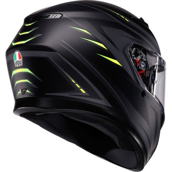 AGV Helmet K3 Syth Matte Black/Yellow Fluo Sm 2118381004-026-S