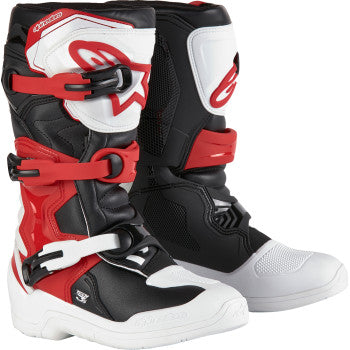 ALPINESTARS Youth Tech3S Boots - White/Black/Red - US 2 2014024-2030-2